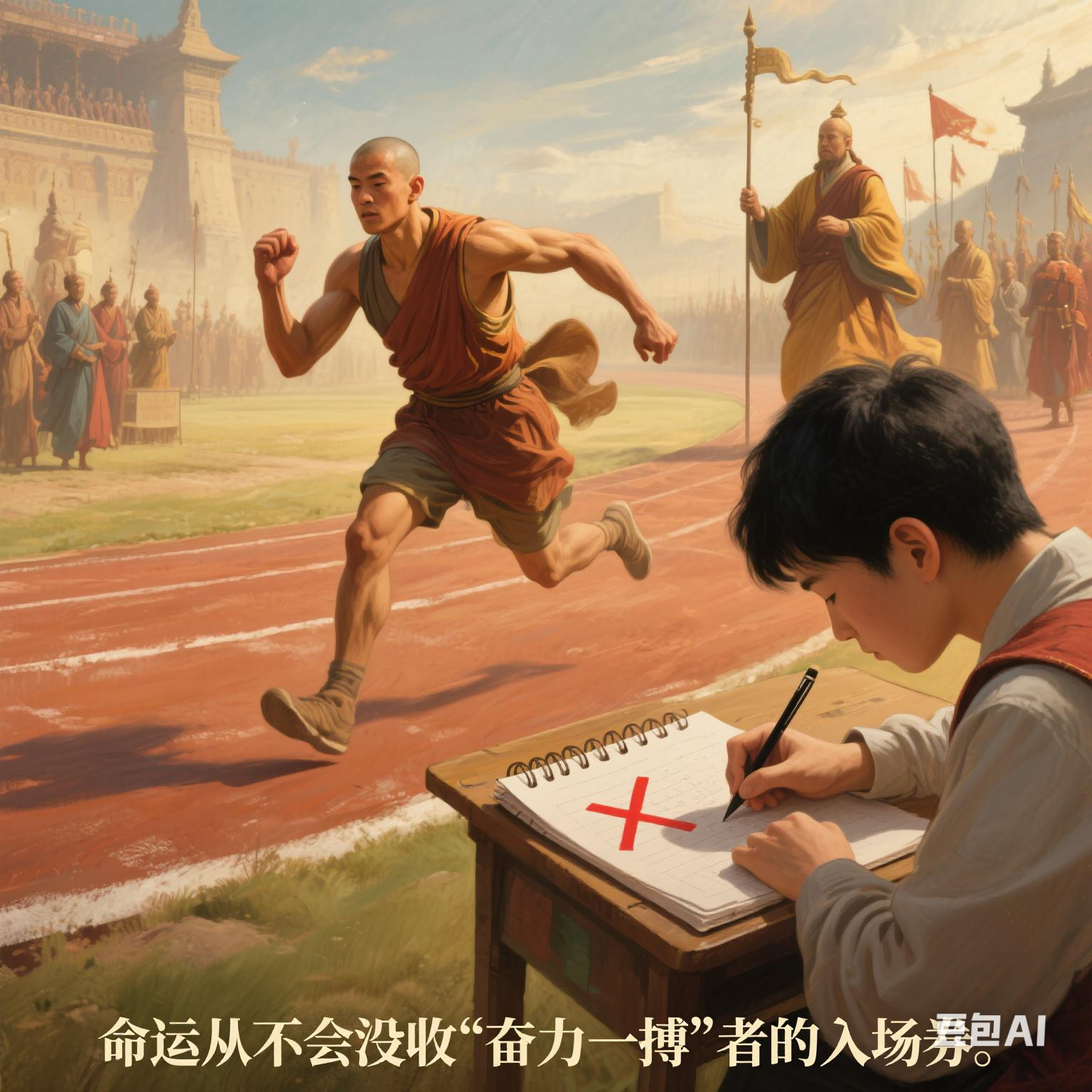 关于冲刺终点：欲突破对方拦阻，谁最快？的信息