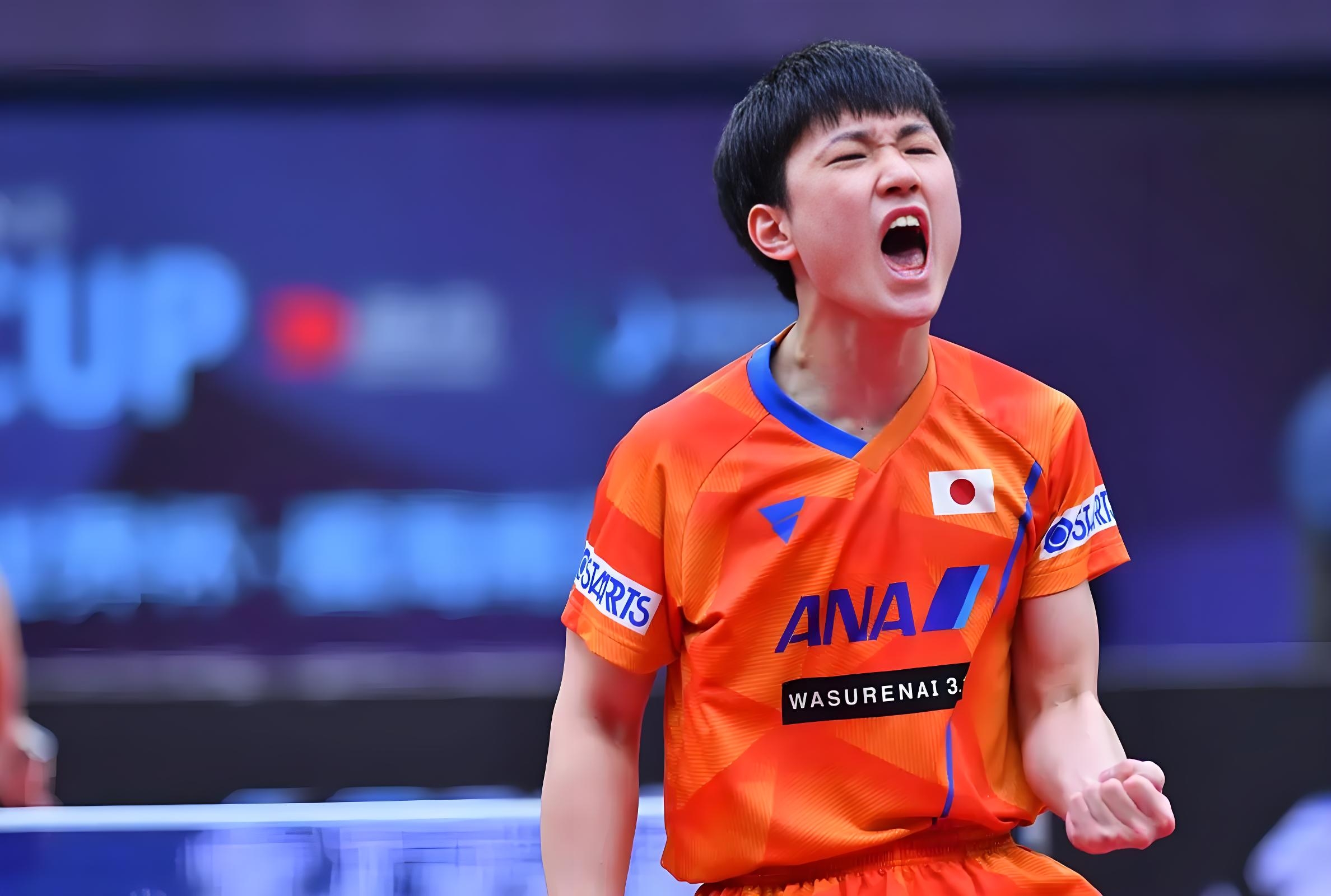 包含日本乒乓球队完胜中国乒乓球队，张本智和高光表现的词条